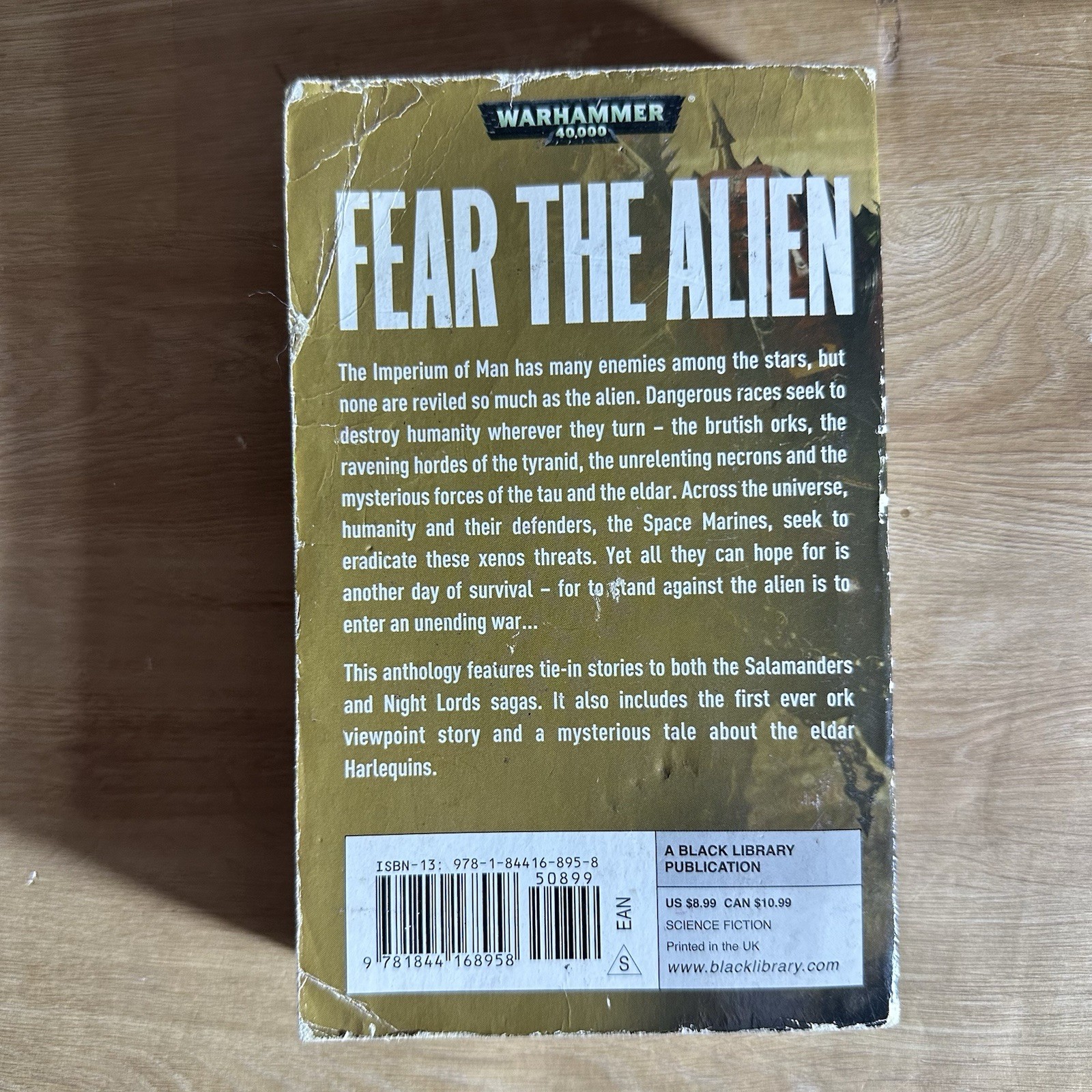 Fear the Alien Warhammer 40K Christian Dunn Vintage Paperback Book Black Library