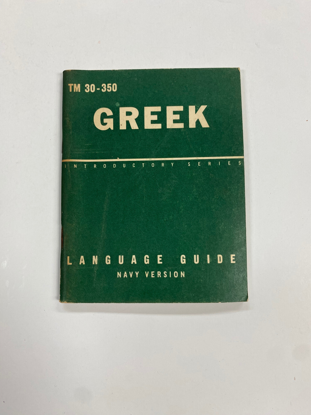 OA4) United States US Army Pocket Guide To Greek Language 1953 PB Cold War