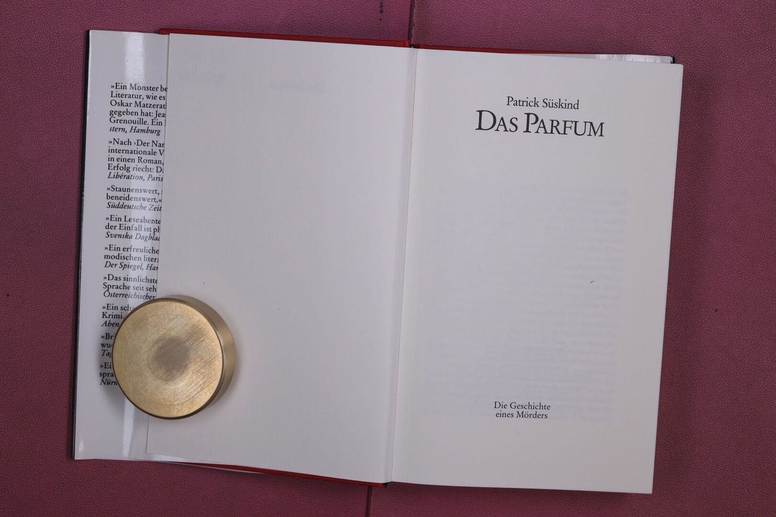 356543 Patrick Süskind DAS PARFUM DIOGENES VERLAG AG Die Geschichte eines