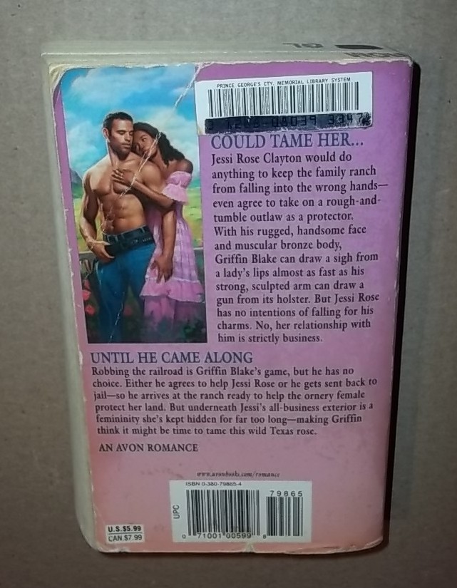 The Taming Of Jessi Rose by Beverly Jenkins Avon Books Historical Romance 1999