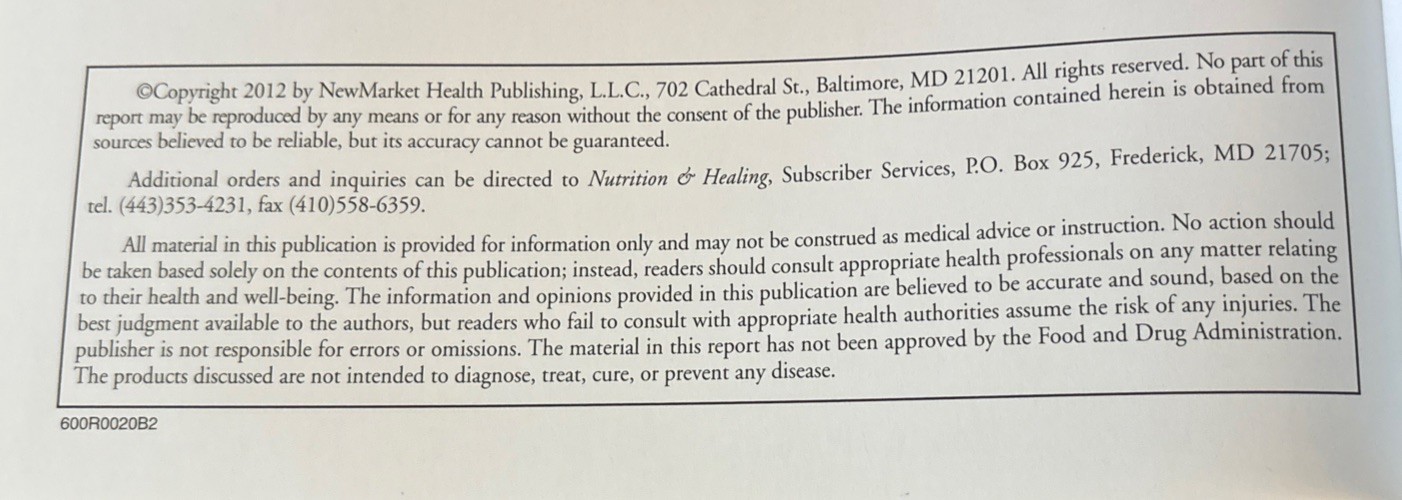 Library of Food and Vitamin Cures (Nutrition & Healing) Jonathan V. Wright, M.D.