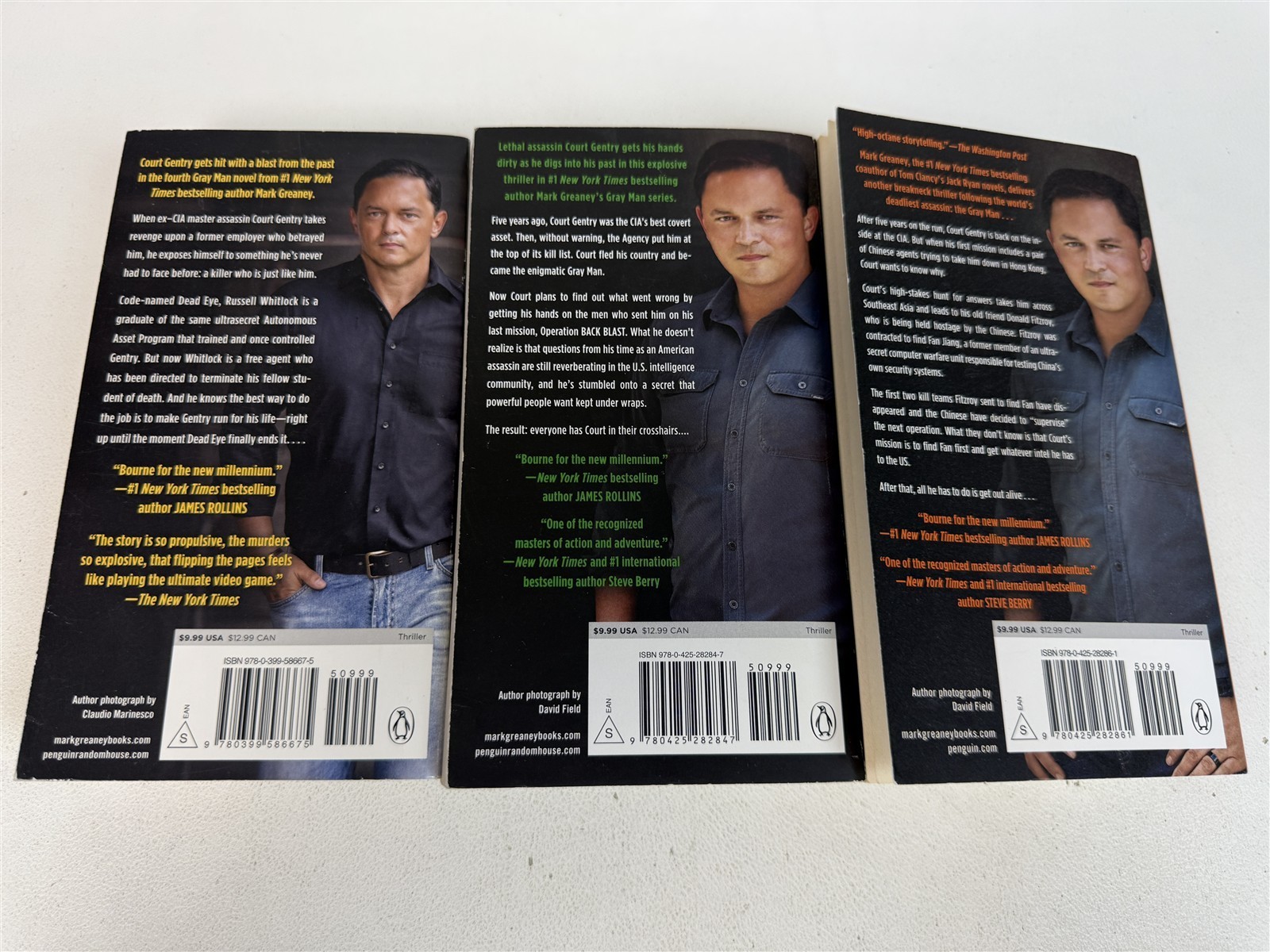 Mark Greaney Lot 1st 14 Gray Man Paperbacks Gray Man to Midnight Black