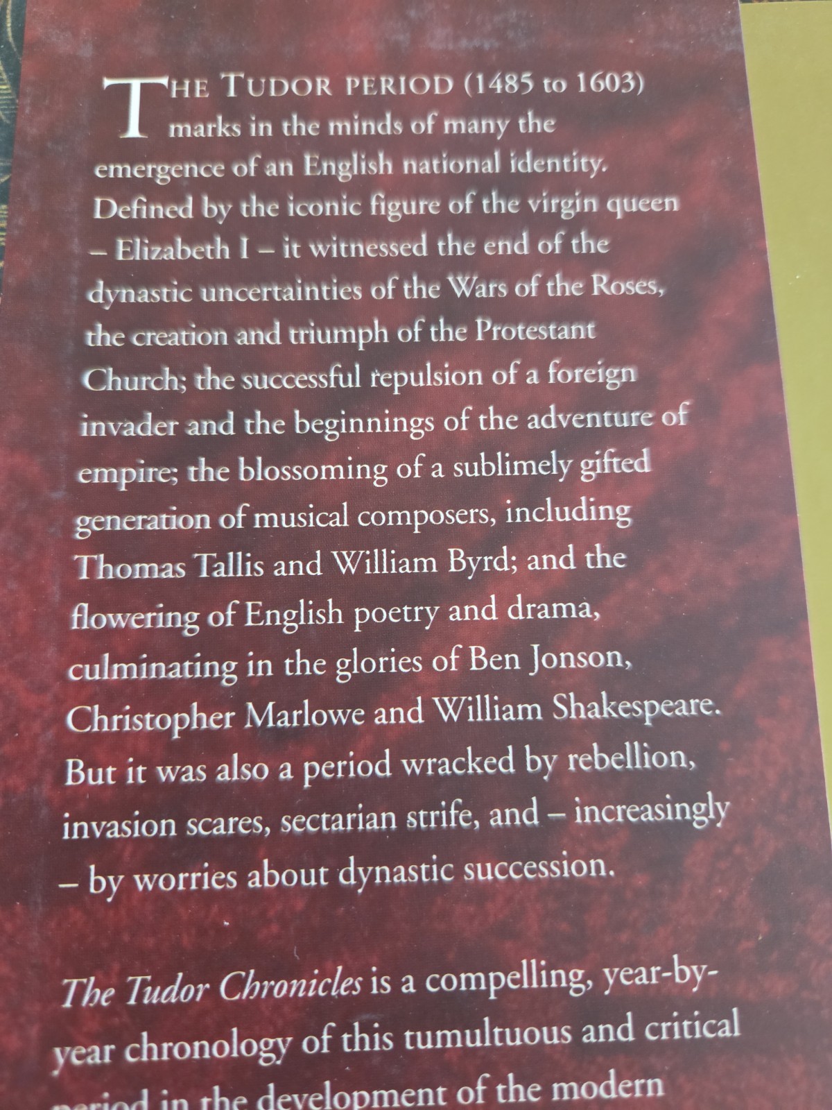 The Tudor Chronicles 1485-1603 Susan Doran Hardcover Illustrated History Book…