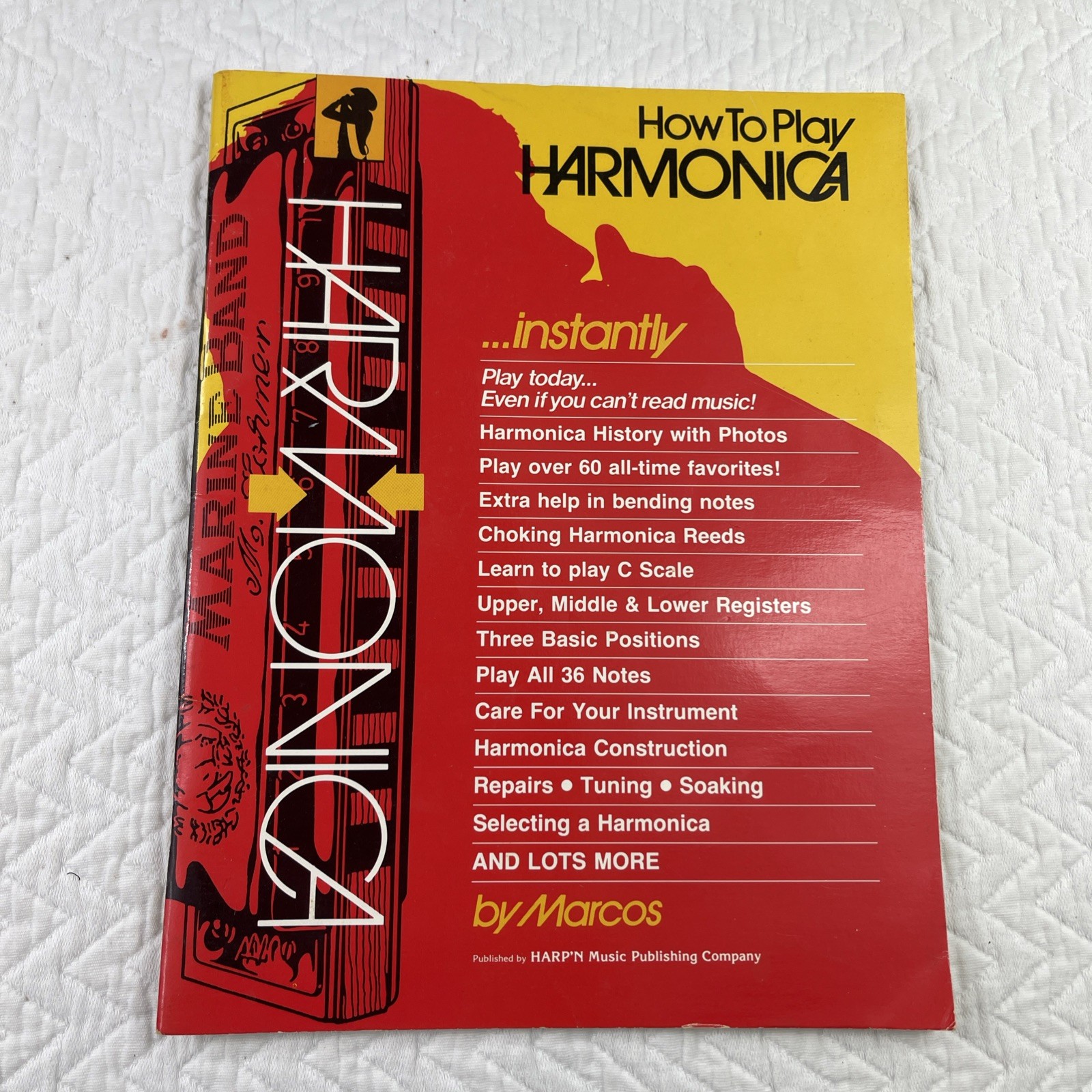 How to Play Harmonica Instantly by Marcos – 1985 – Harp’n Music