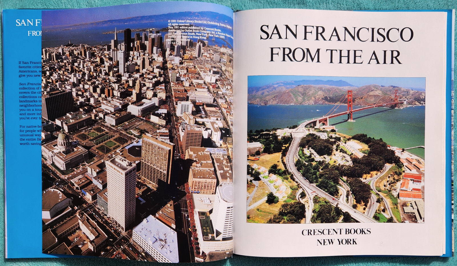 San Francisco From The Air By Neil Sutherland 1991 Hardcover 78 Pages