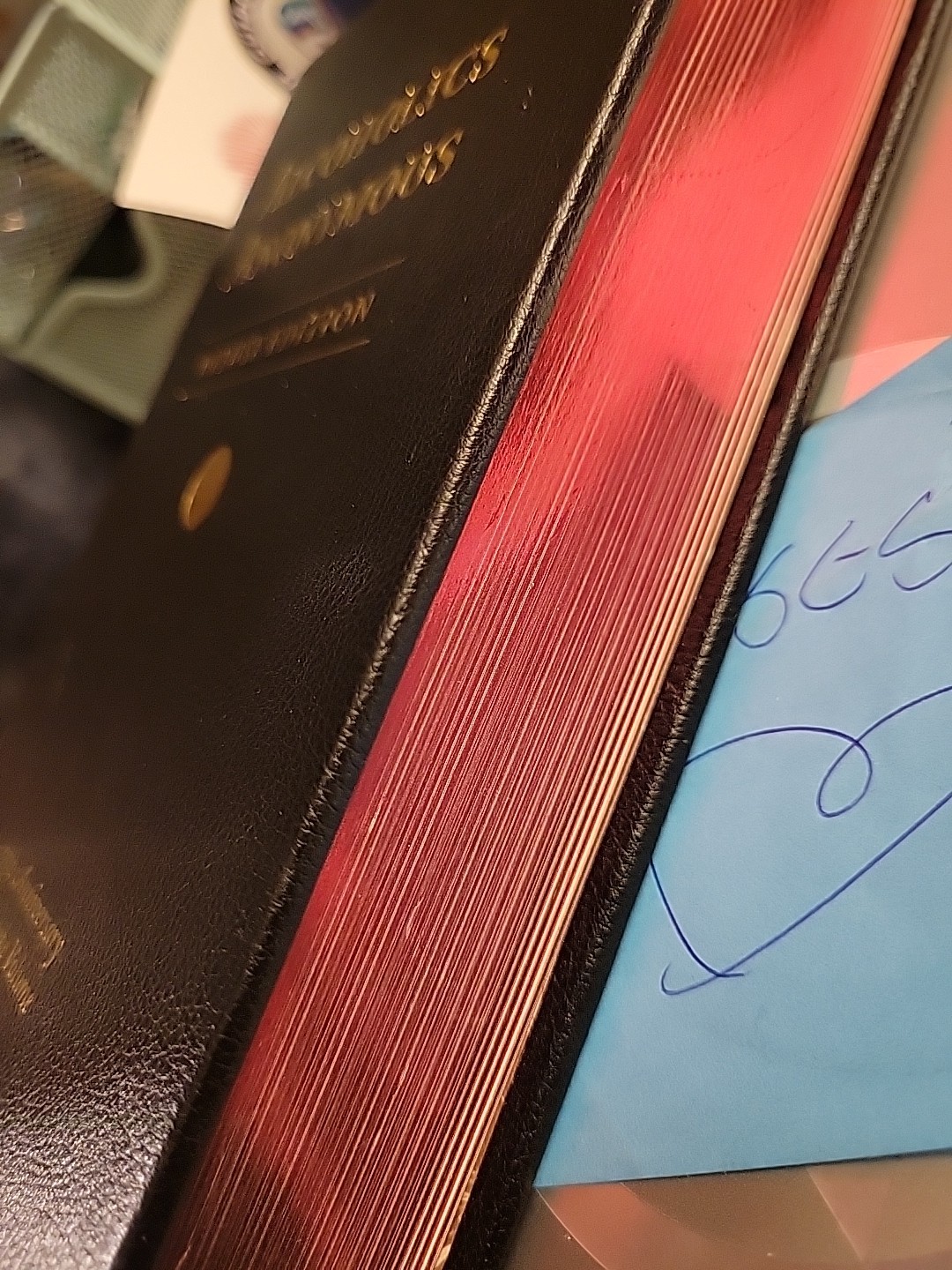 ALCOHOLICS ANONYMOUS 75th Anniversary Deluxe Vegan Leather Bound Bill Wilson