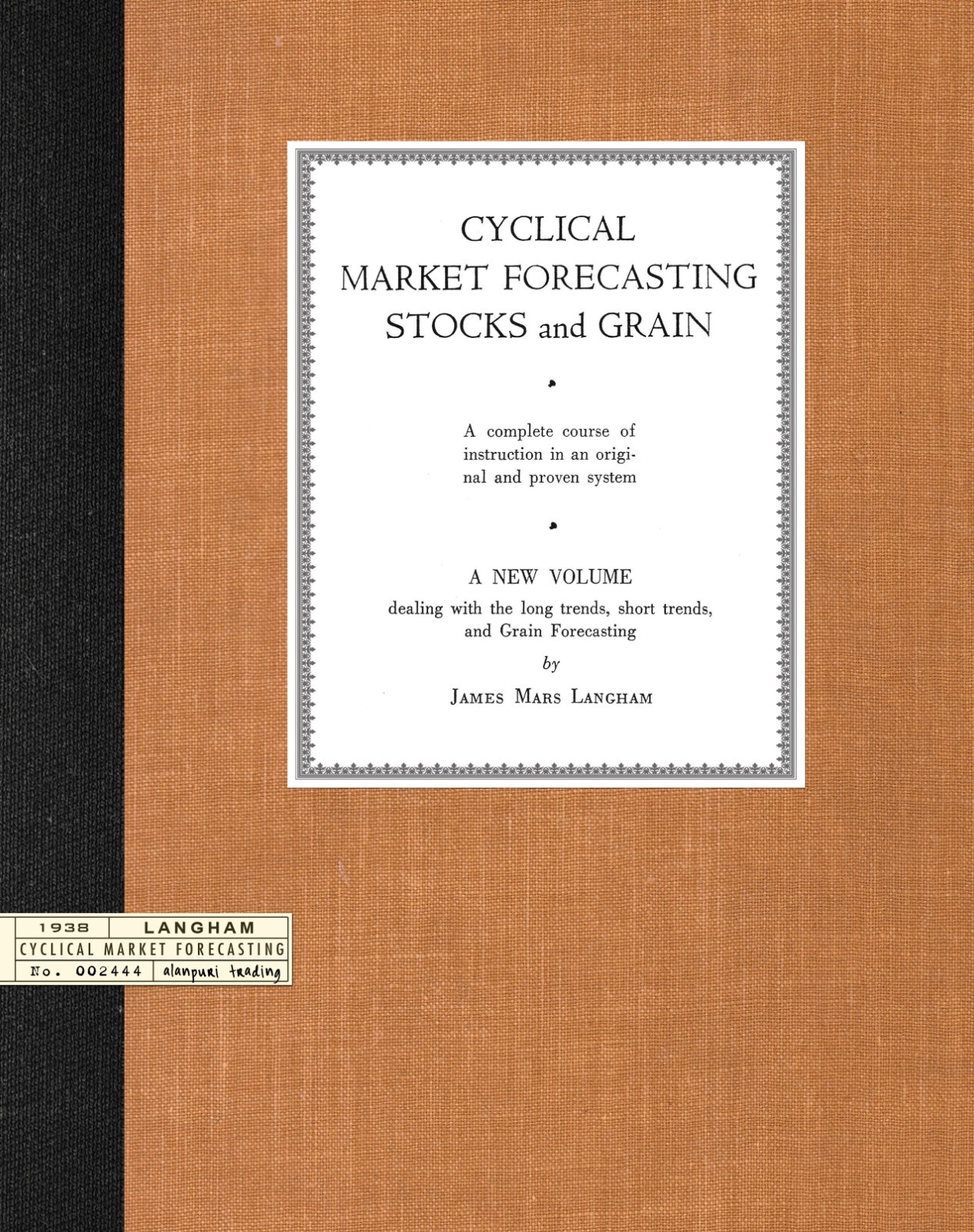 2 VOL SET Cyclical Market Forecasting Stocks (1938) AND Planetary Effects (1932)