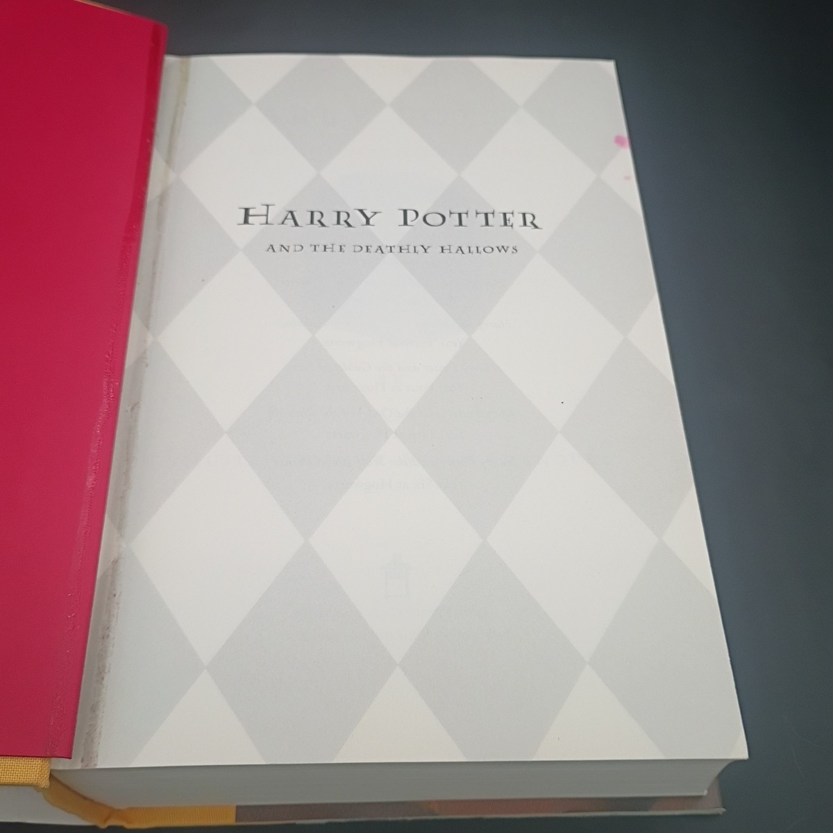 Harry Potter and the Deathly Hallows 1st Edition 2007 RARE Misprint 759 Pages