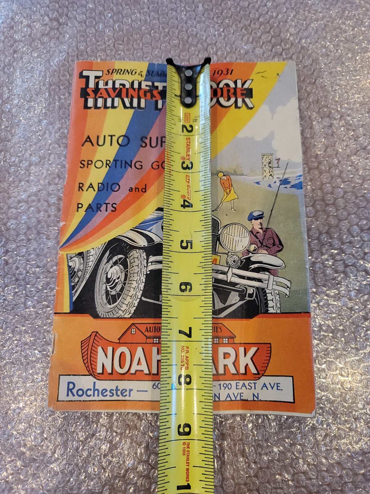 Thrift book, savings galore, Rochester NY 1931 Noah’s Ark,