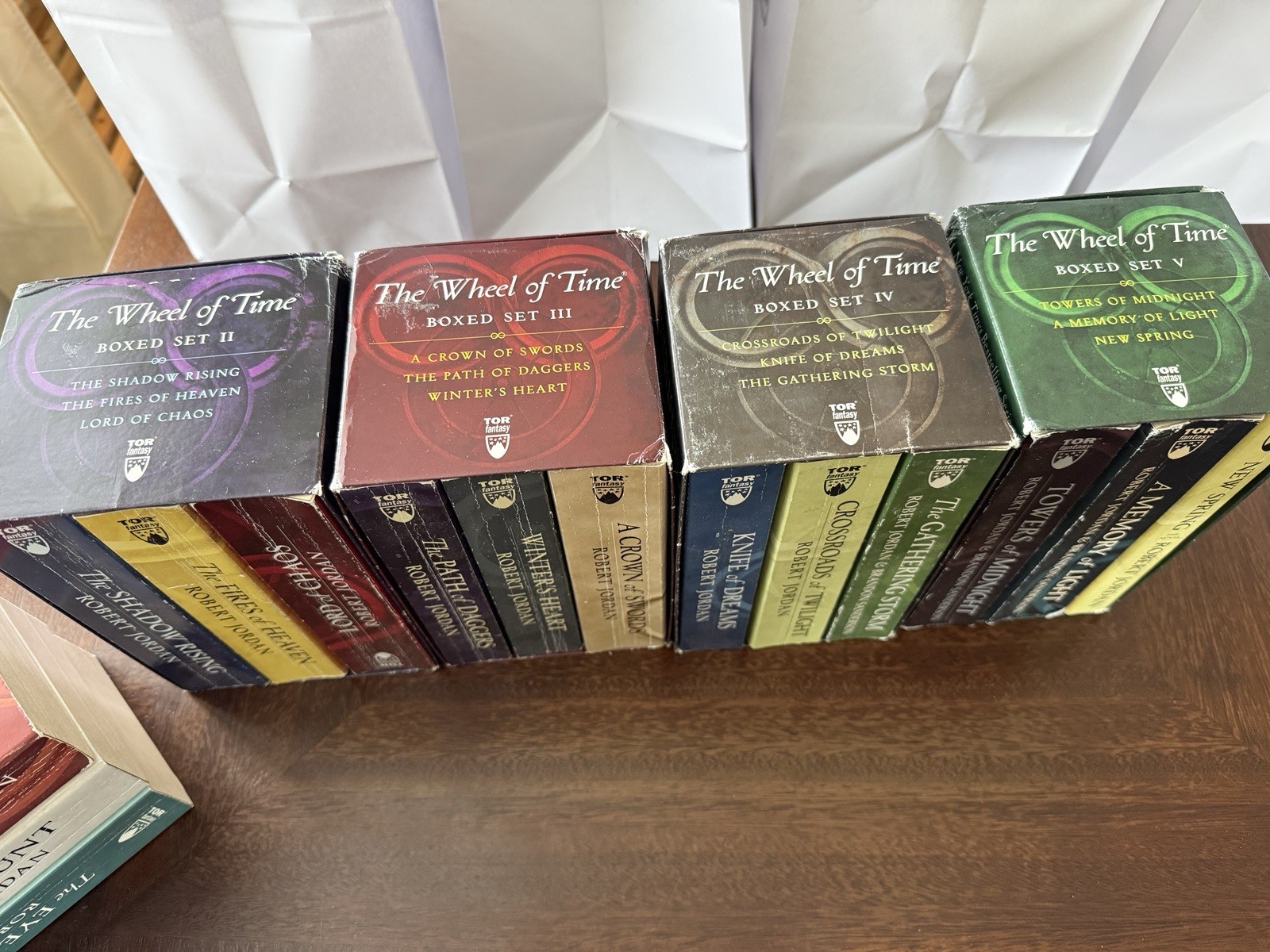COMPLETE Wheel Of Time Series by Robert Jordan & Sanderson, 5 Box Sets 15 Books