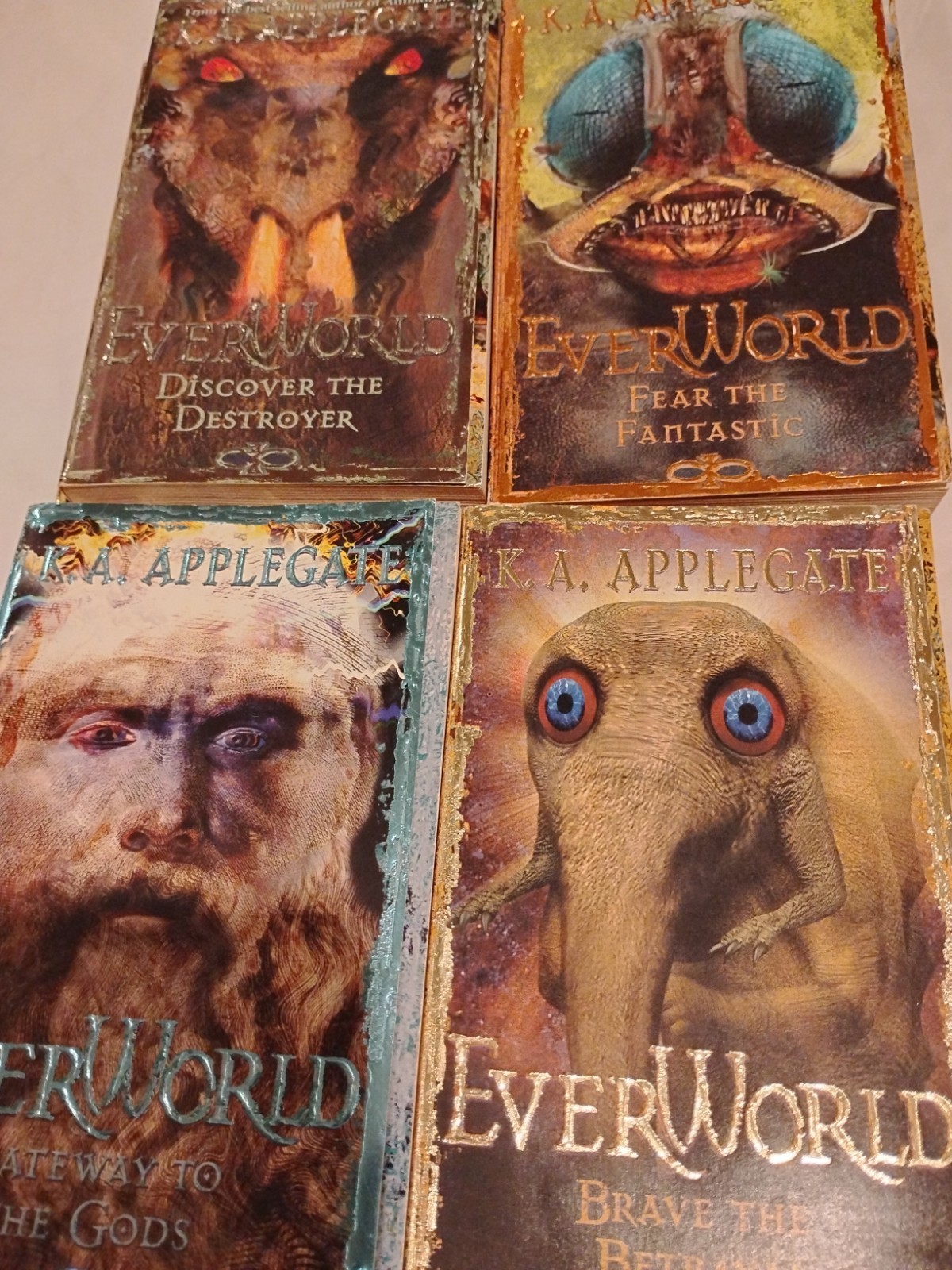 EverWorld Complete Series Book Set 1-12 K.A. Applegate Vintage Scholastic