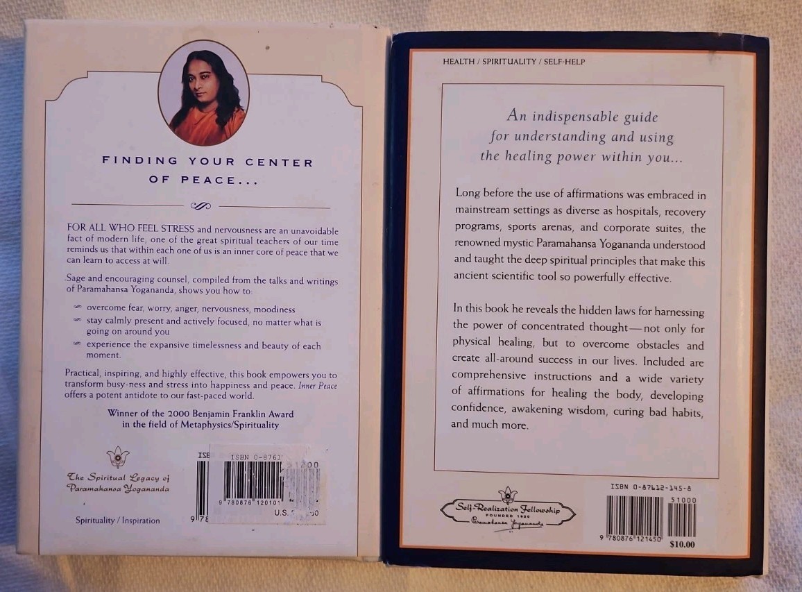 Scientific Healing Affirmations/Inner Peace 2-pk HC Paramahansa Yogananda