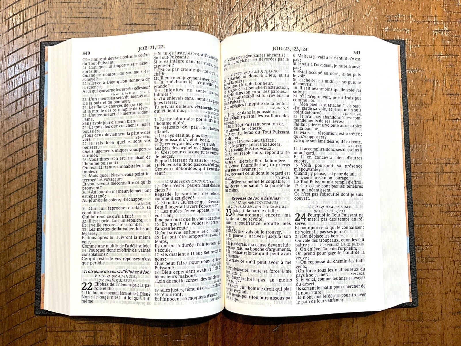 French Bible, La Sainte Bible – Segond 1910 Black Hardcover, Handheld Red Letter