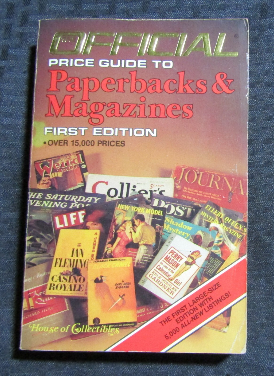 1986 PAPERBACKS & MAGAZINES Official Price Guide VG+ 4.5 Paperback 476pgs