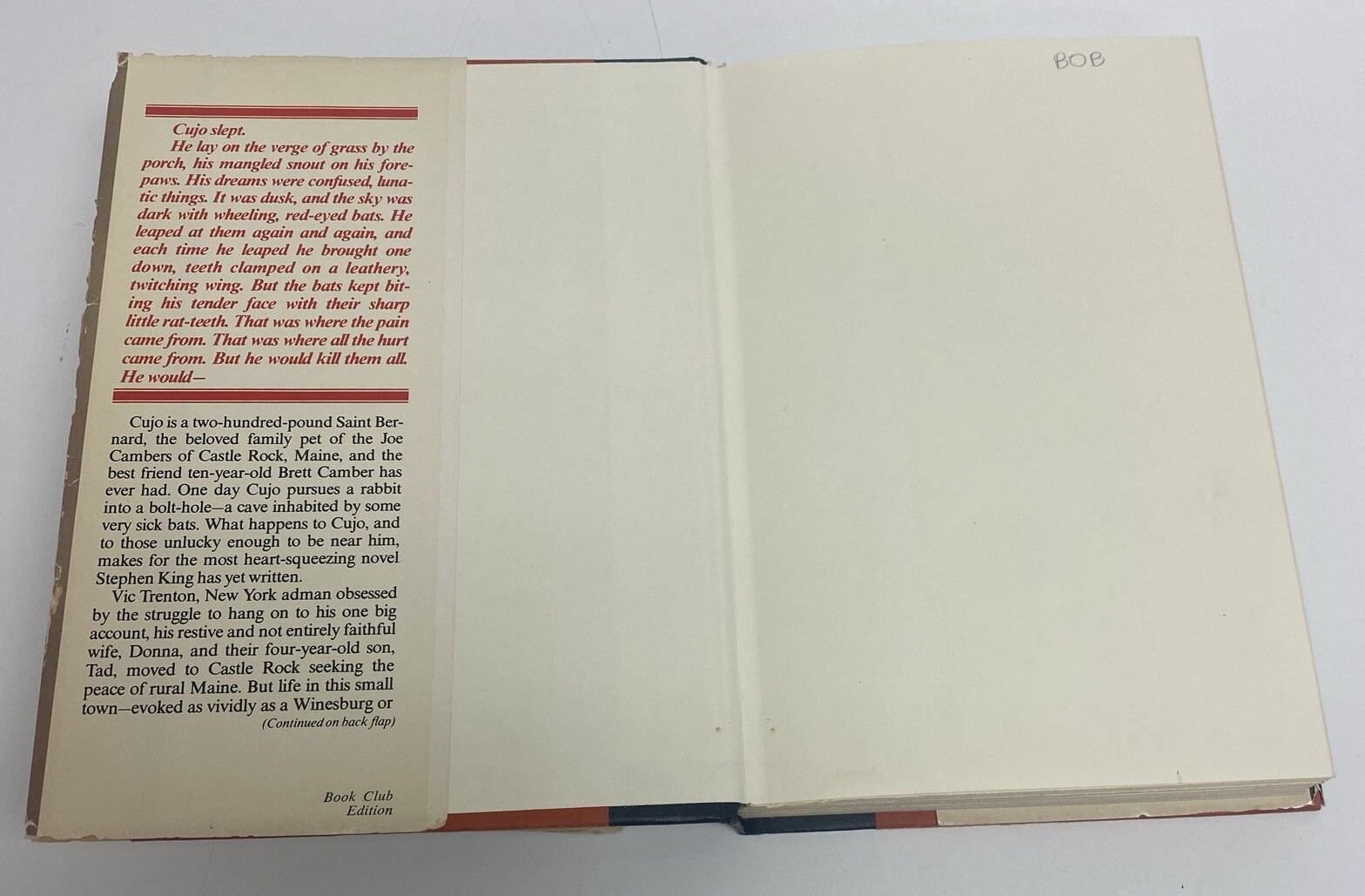 Cujo by Stephen King (1981, Hardcover)BCE Viking Press