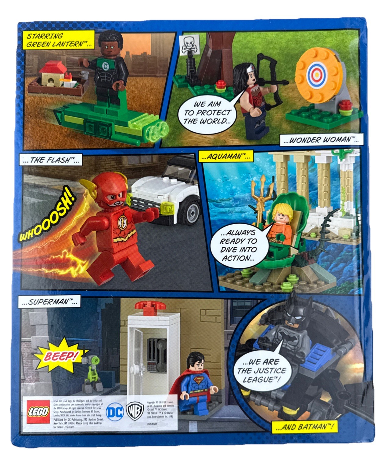 LEGO DC Comics Super Heroes Hardcover Book Build Your Own Adventure Instruction