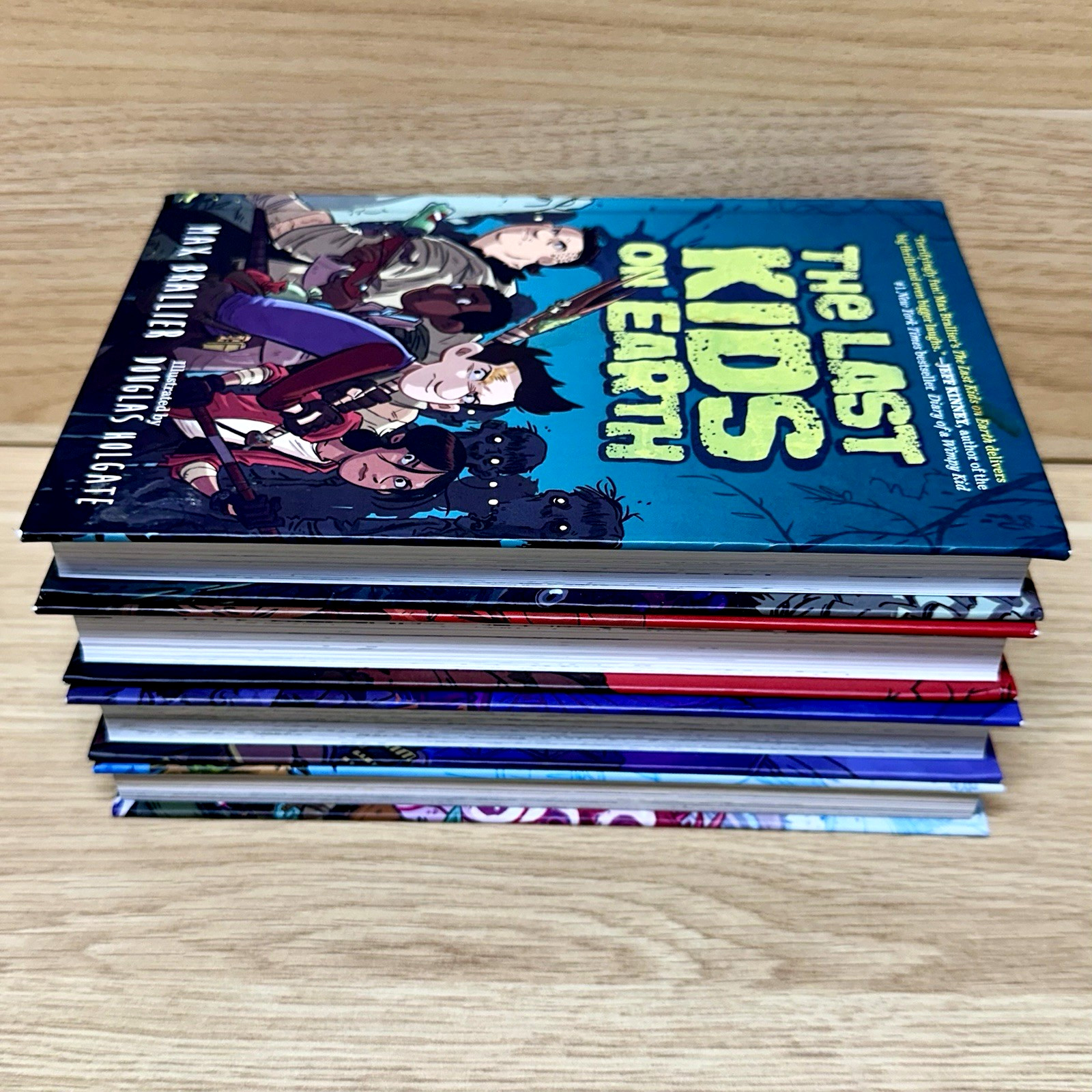 Lot of 4 The Last Kids on Earth Books Hardcover Max Brallier Netflix Series Set