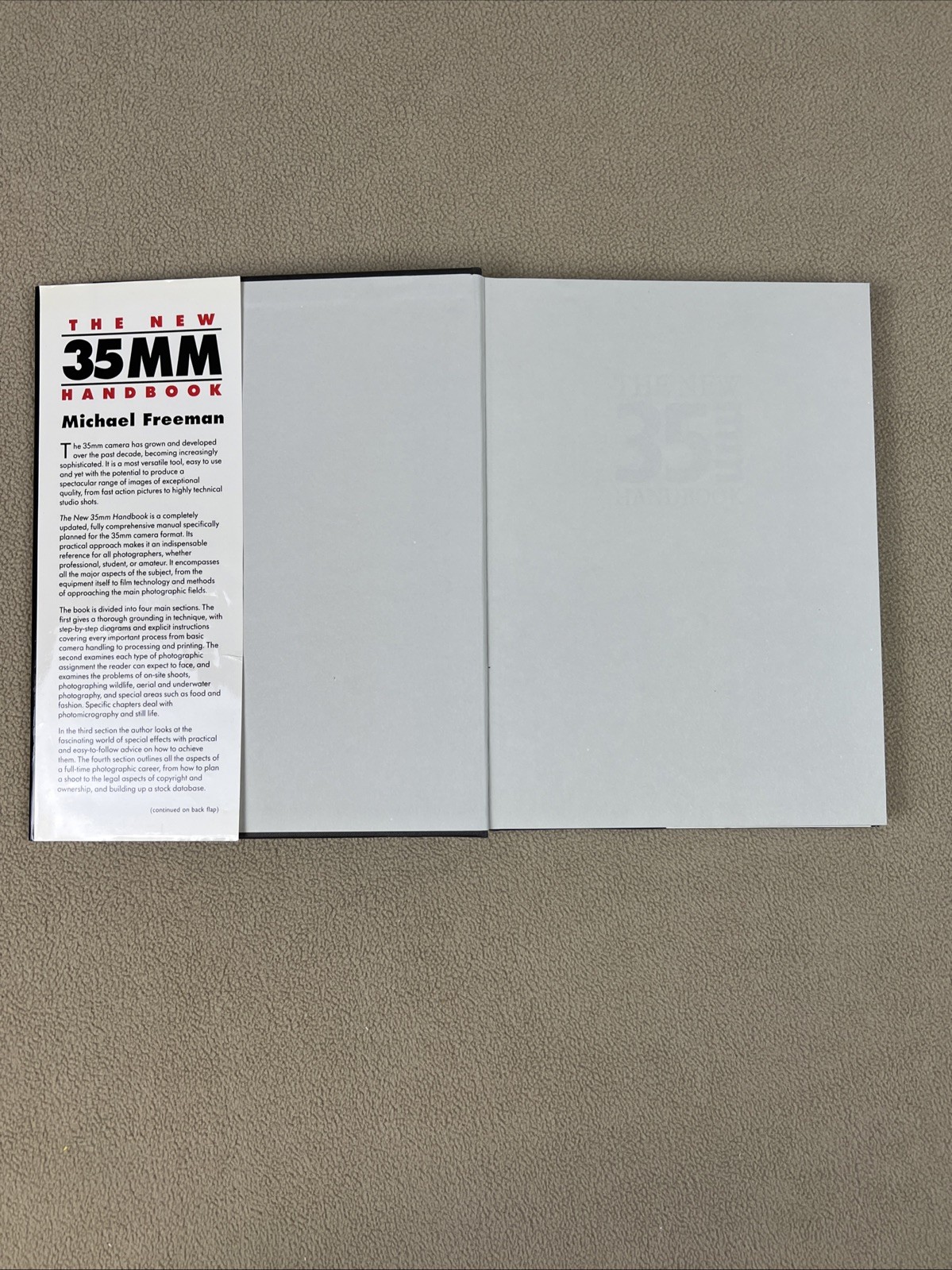 New 35mm Handbook by Michael A. Freeman (1993, Hardcover)