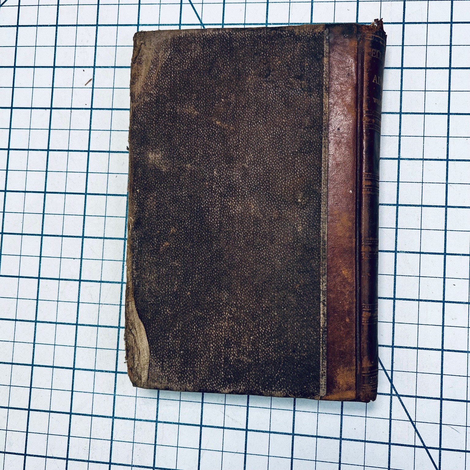 Elements of Algebra Wentworth 1891 Vintage Math Winston North Carolina peaches