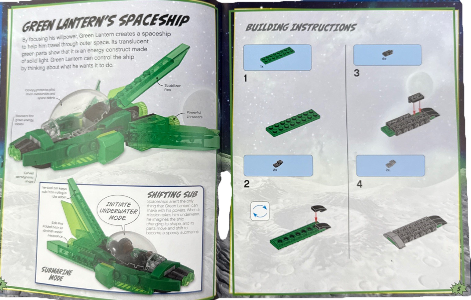 LEGO DC Comics Super Heroes Hardcover Book Build Your Own Adventure Instruction