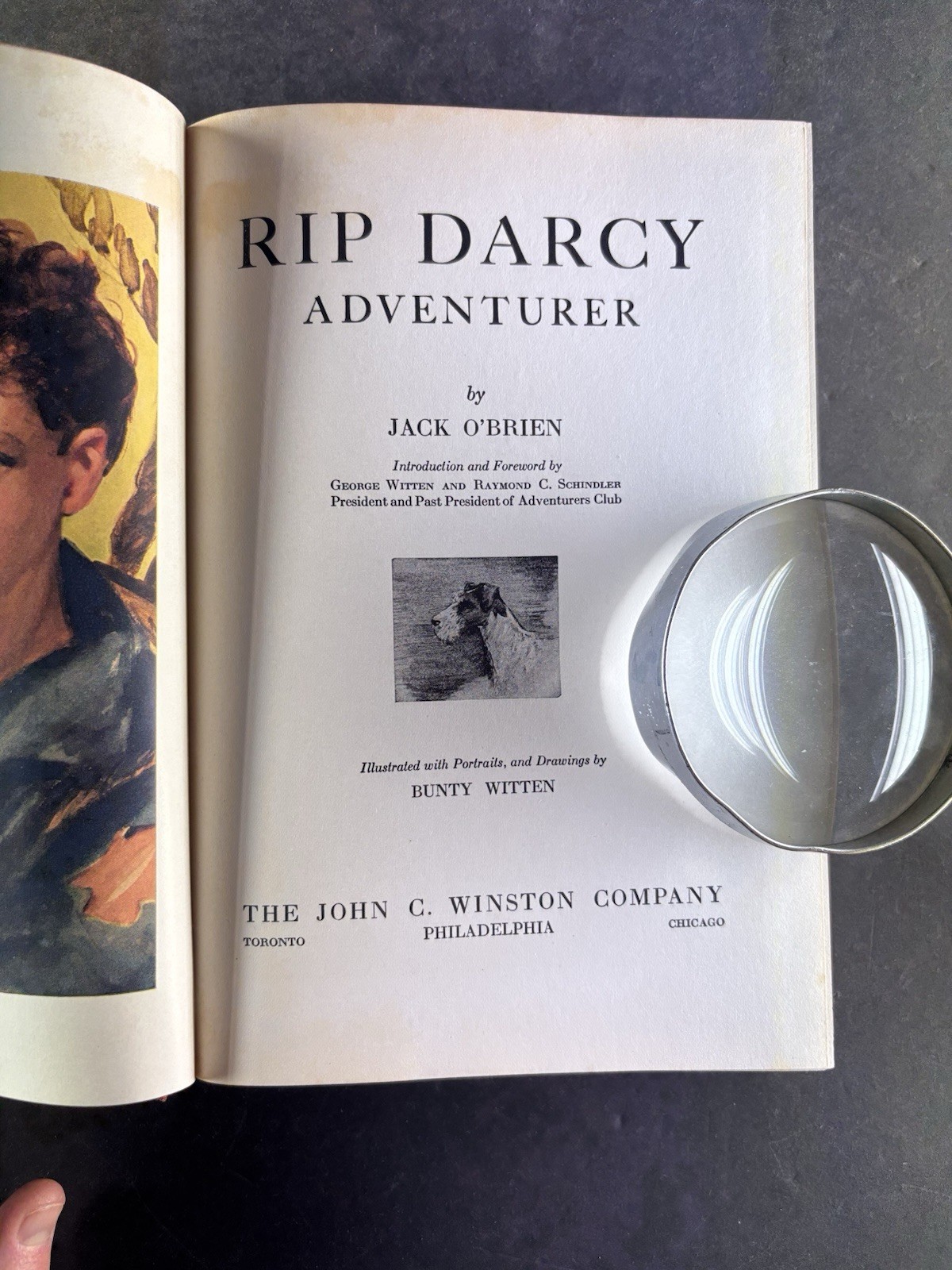 Rip Darcy Adventurer Jack O’Brien 1938 HC DJ John C Winston Illustrated