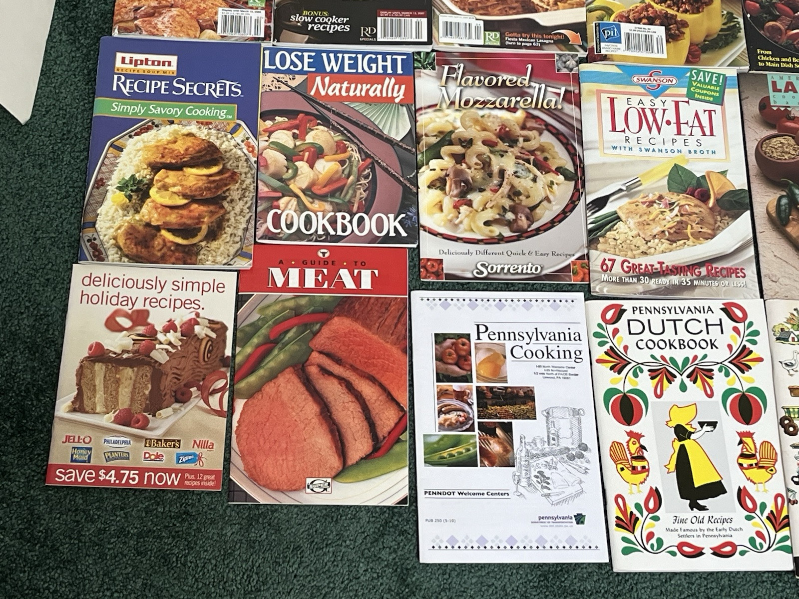 33 Cookbooks & Booklets & pamphlets advertising mixed lot of – 1980s 1990s 2000s