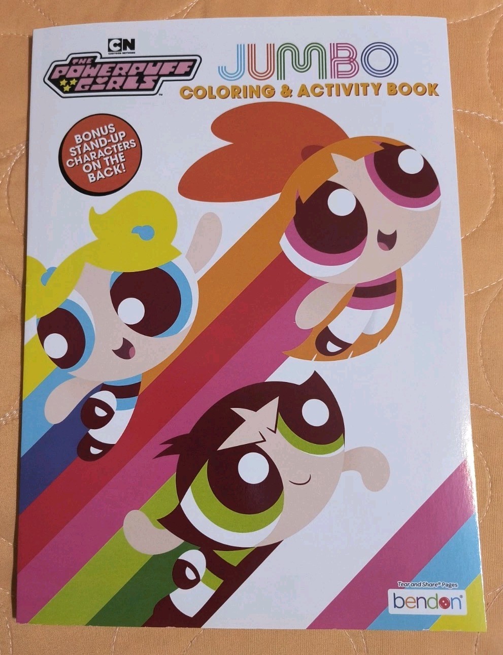 THE POWERPUFF GIRLS JUMBO COLORING AND ACTIVITY BOOK BY BENDON NEW! FREE SHIP!