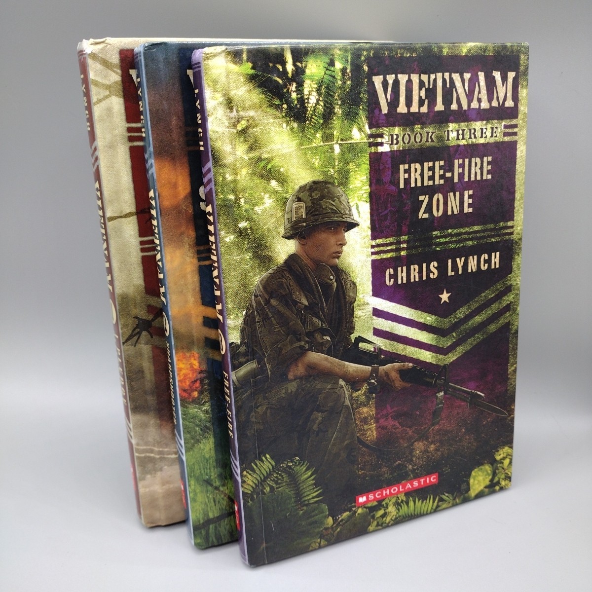 Vietnam Books 1 2 3 by Chris Lynch Hardcover Scholastic Press Book 1-3 Lot of 3