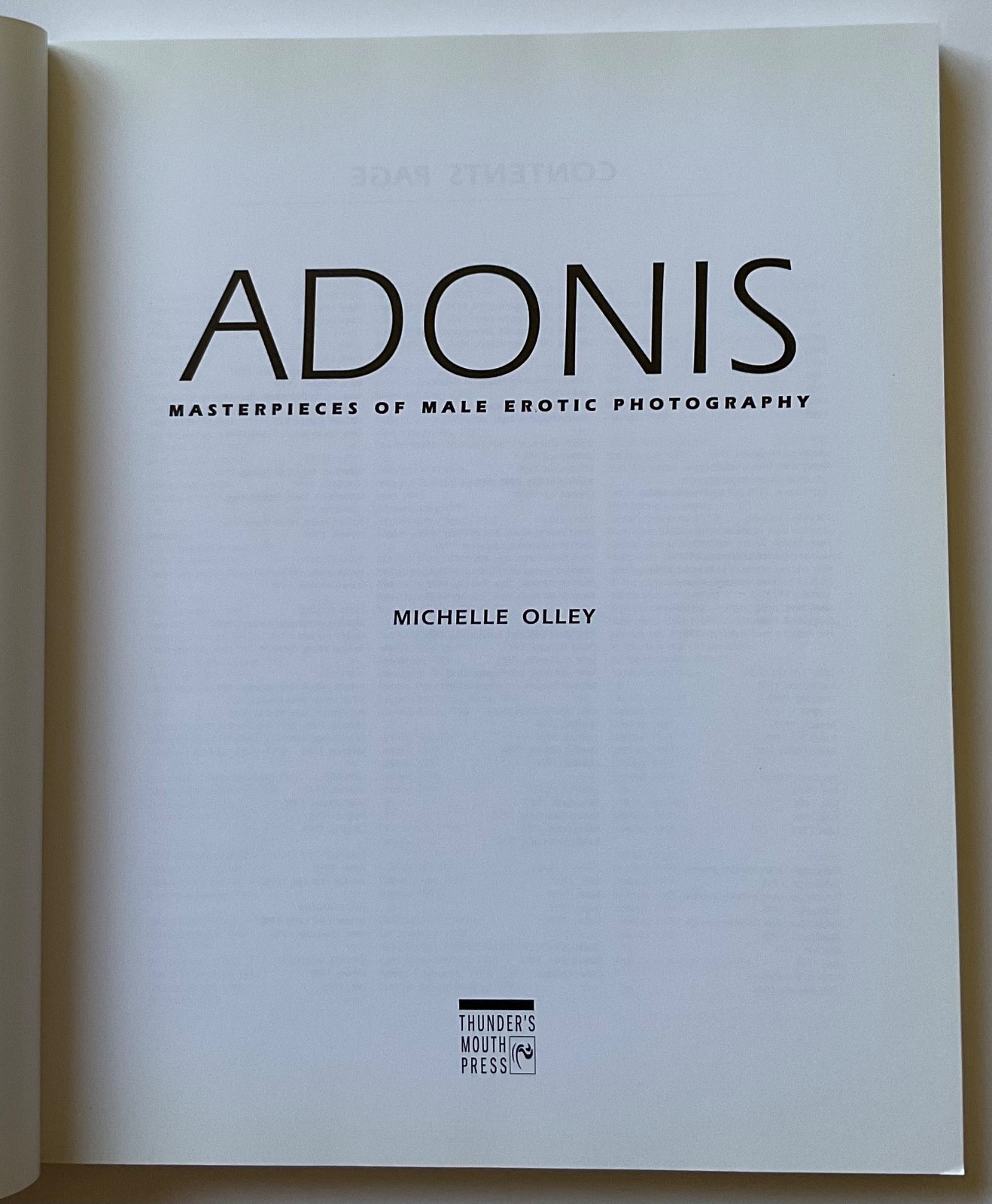 ADONIS Masterpieces of Erotic Male Photography OOP 1999 Book HERB RITTS ++++