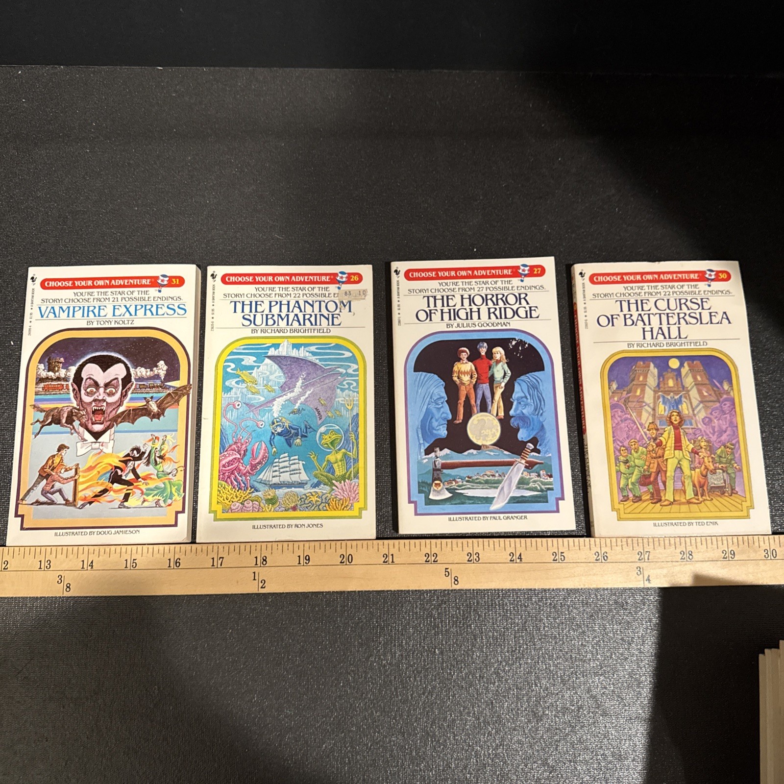 c1980s Choose Your Own Adventure Book Lot Of 20 Batam Book Original Series -CYOA