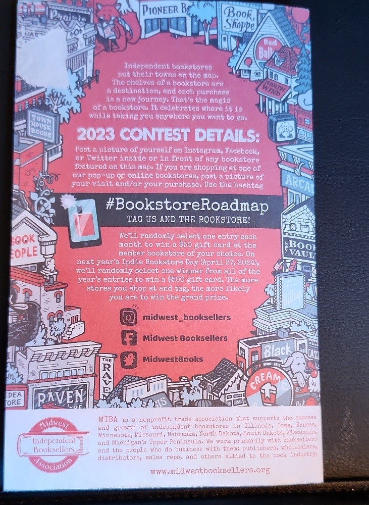 2023 Midwest Indie Bookstore Roadmap – Kevin Cannon Illustrated Pictorial Map