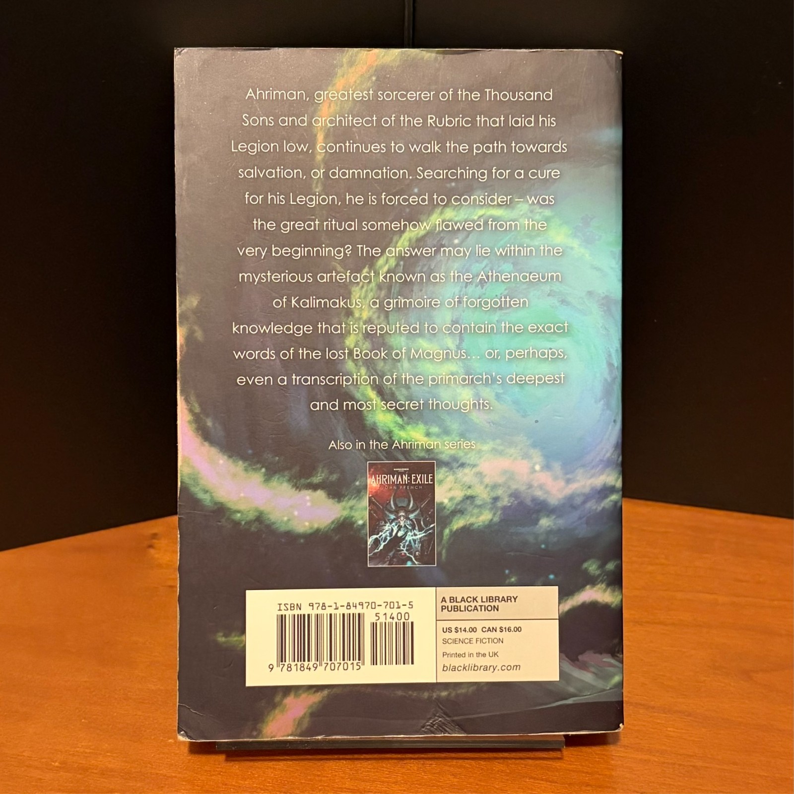 Warhammer 40k: Ahriman: Sorcerer by John French, Black Library Trade Paperback