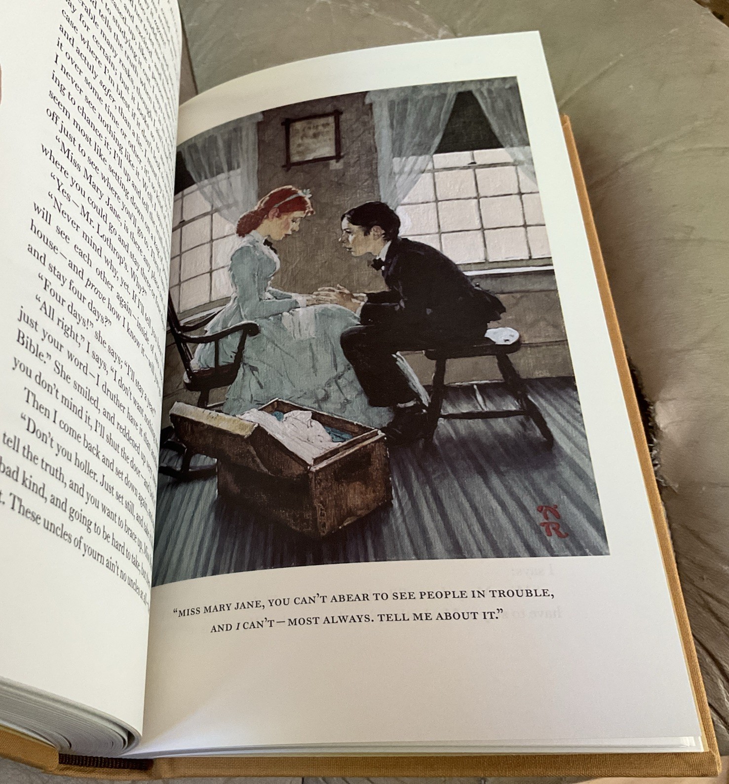 Mark Twain Boxed Set Tom Sawyer Huckleberry Finn Norman Rockwell Abbeville