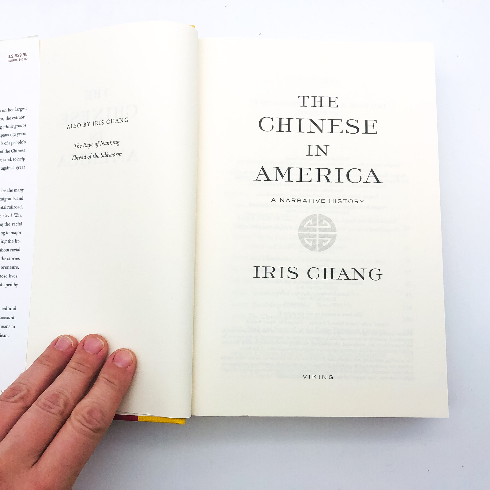 The Chinese In America HC Iris Chang 2003 Personal Narrative History 1st Edition