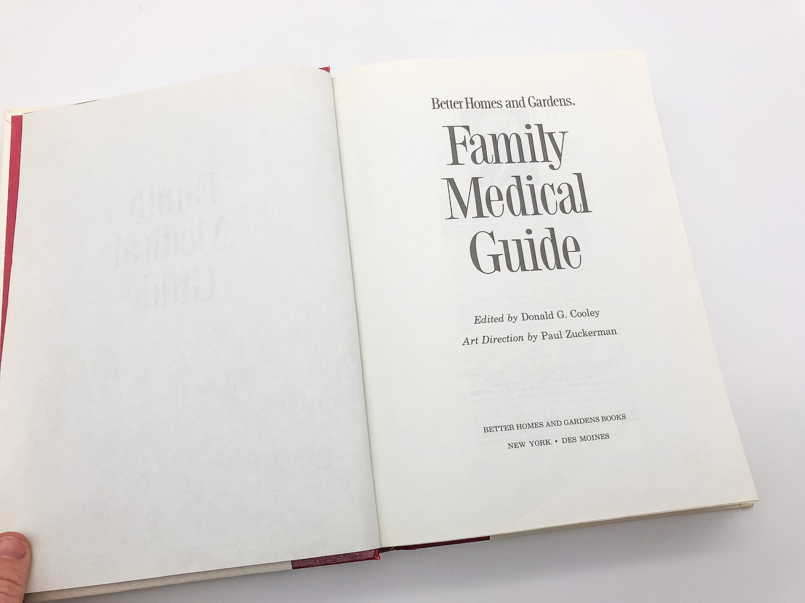 Family Medical Guide Donald G. Cooley Better Homes Gardens 1976 Meredith Corp Y