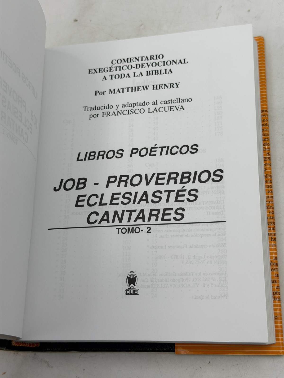 Libros Poeticos II (Comentario Exegetico Devocional a Toda la Biblia)