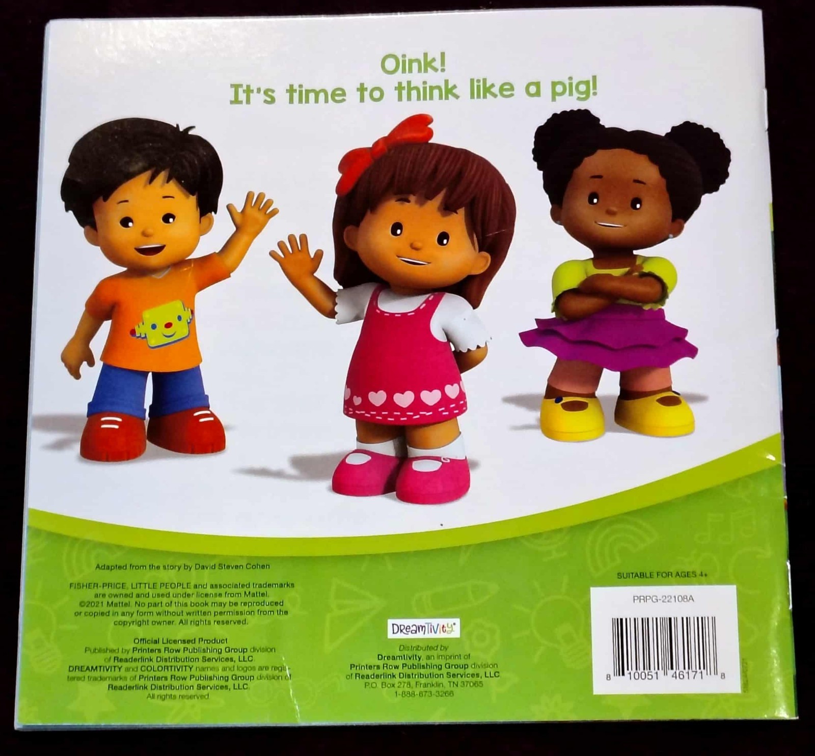 Fisher-Price Little People In Someone Else’s Hooves Pig kids picture story book