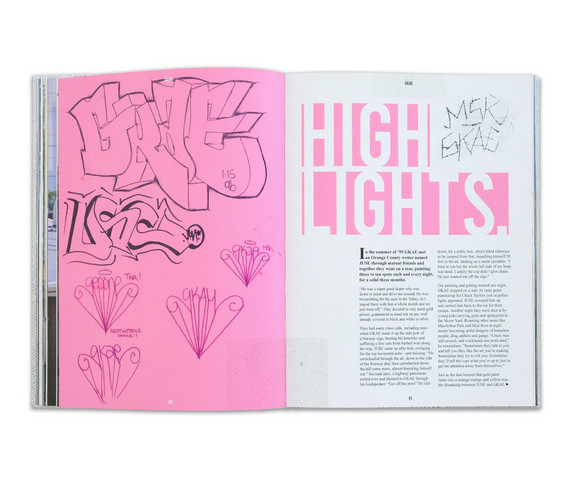 GKAE graffiti book LOS ANGELES MSK AWR Signed by GKAE street art SABER REVOK mta