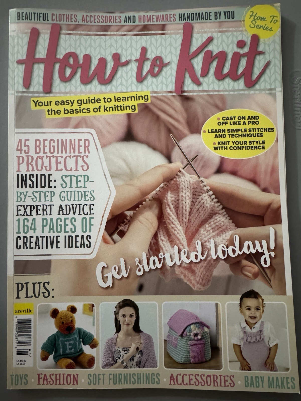 How To Knit Magazine Easy Guide Knitting Basics Casting On 45 Projects 162 Pages