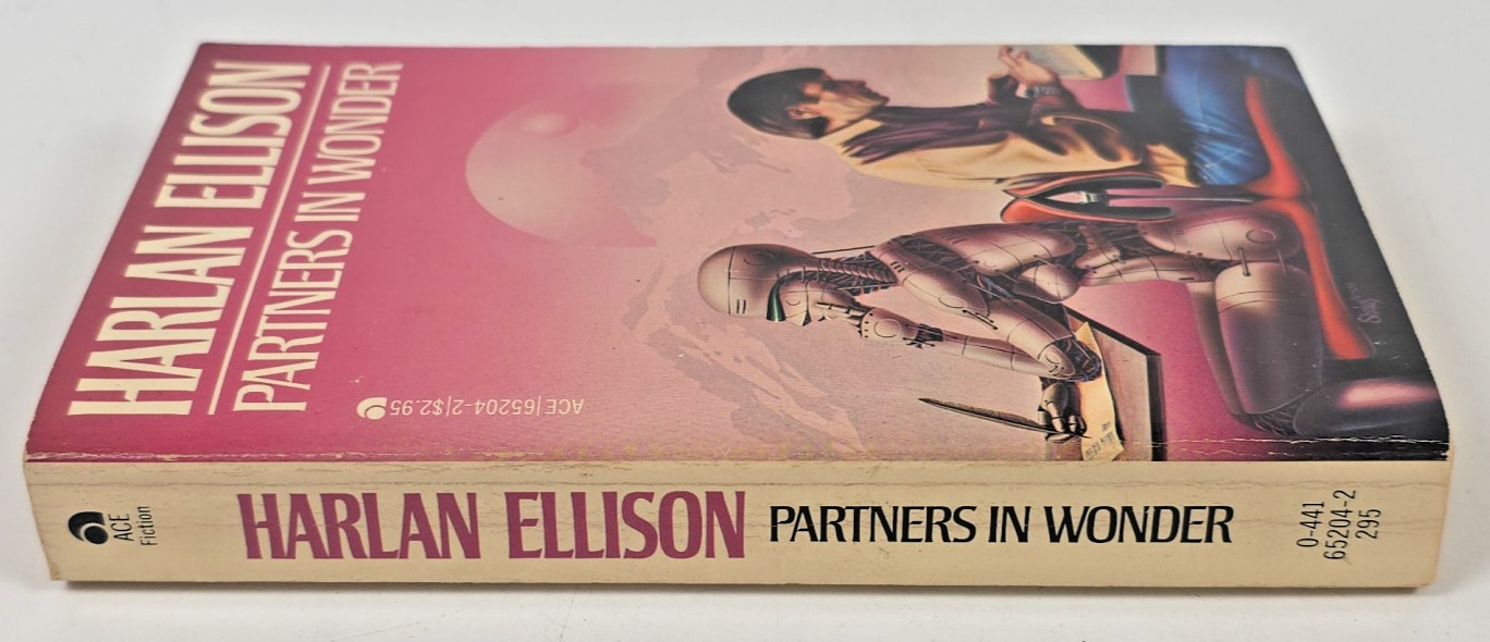 4 Harlan Ellison Lot ~ 1980s Paperbacks ~ Glass Teat, Spider Kiss, Wonder & More