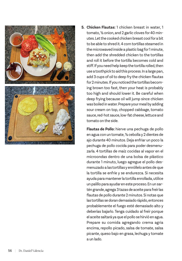 Valencia Lifestyle Dr Daniel Valencia Book Mexican Diet Cookbook Workout