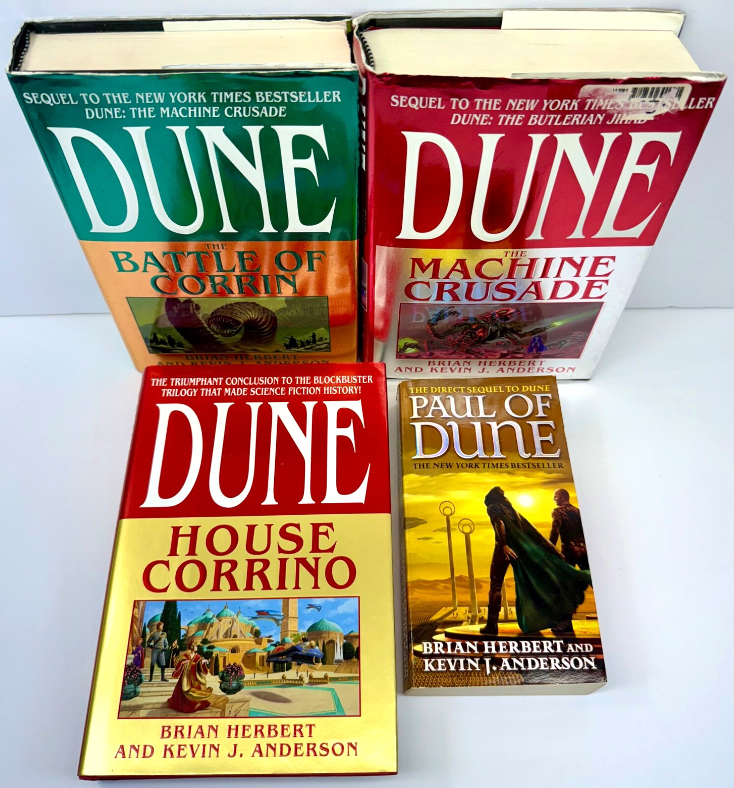 The Dune Series Lot of 4 Books by Brian Herbert and Kevin J Anderson HC & SC
