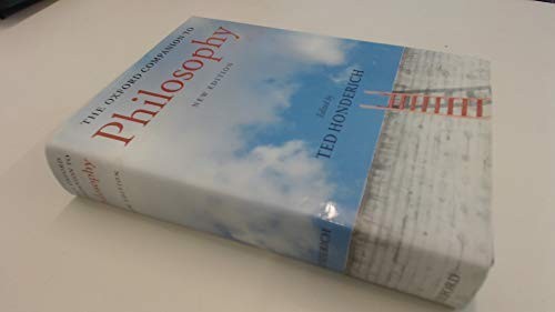 The Oxford Companion to Philosophy 2/e (Oxford Companions) Hardback Book The
