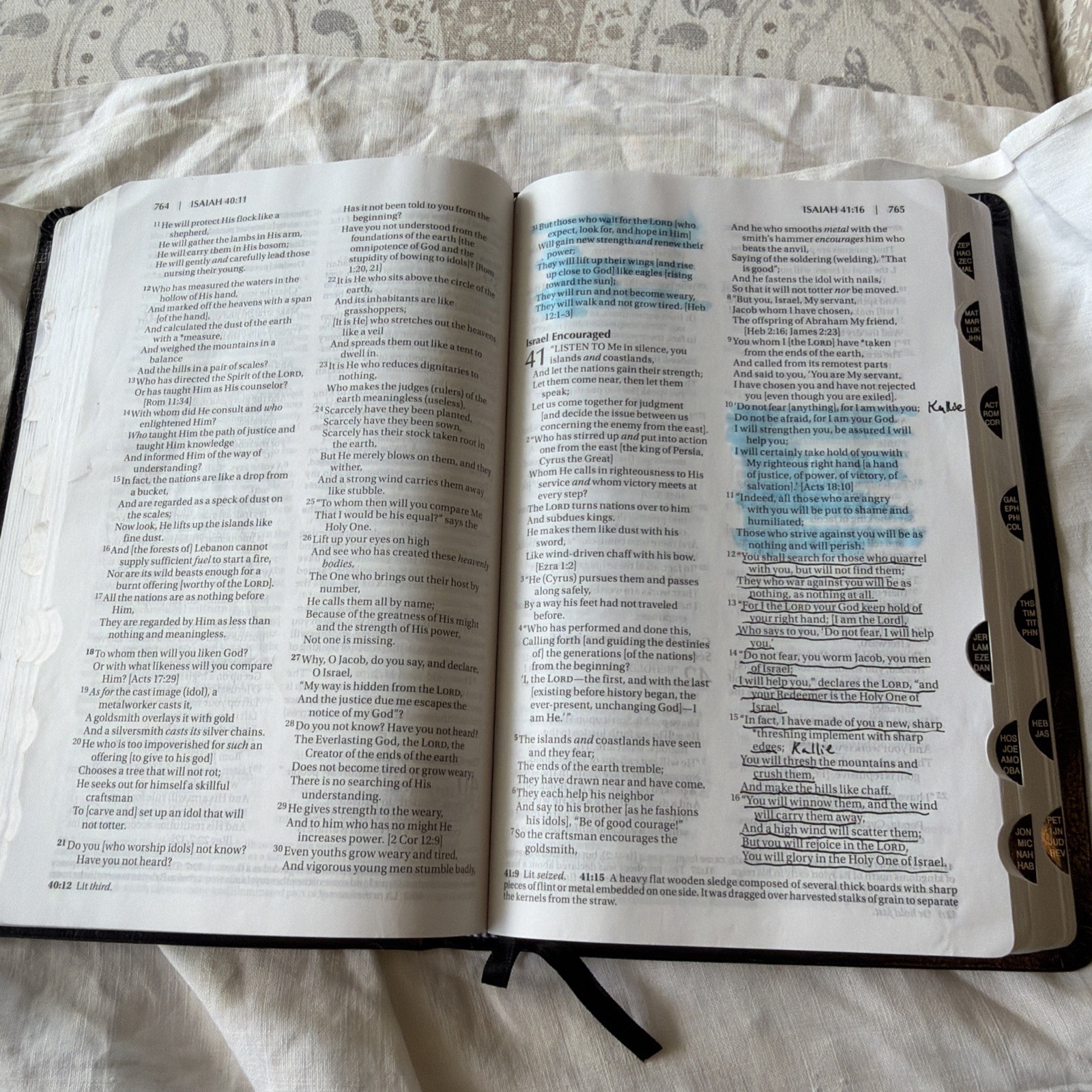 Amplified Bible – AMP, 2015 – Black Bonded Leather – Indexed Good Condition