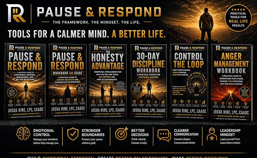 PAUSE & RESPOND 30-Day Discipline Workbook: A Practical System for Emotional Con