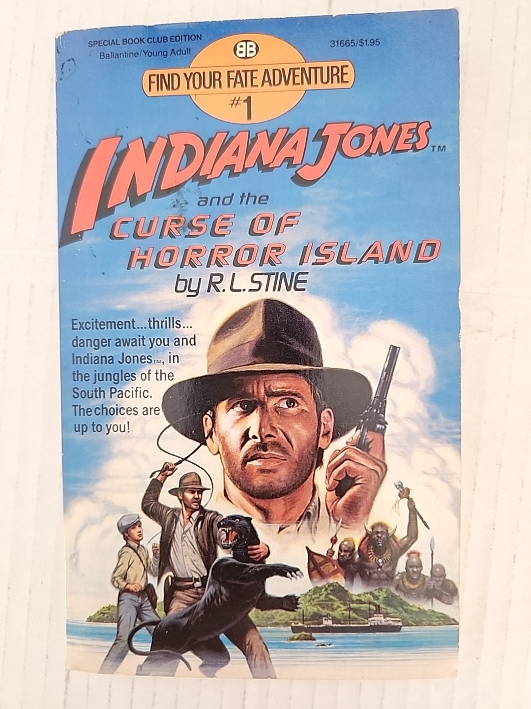 1-7 and 9 Indiana Jones Find Your Fate Adventure books