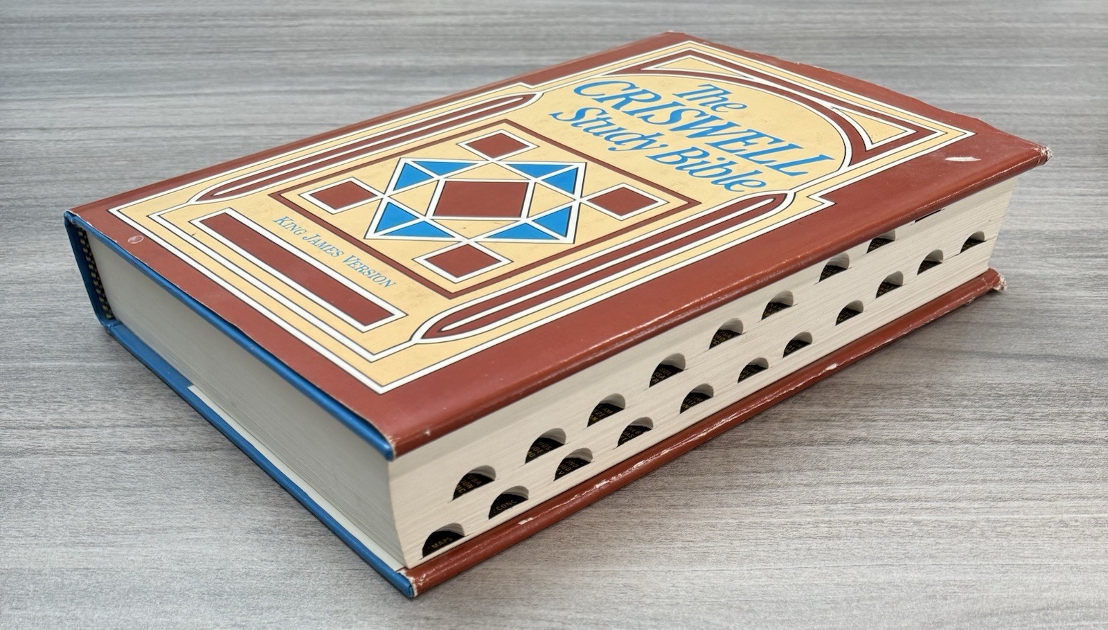 Criswell Study Bible 1979 Thumb Indexed; Blue Hardcover Dust Jacket; Nelson 851