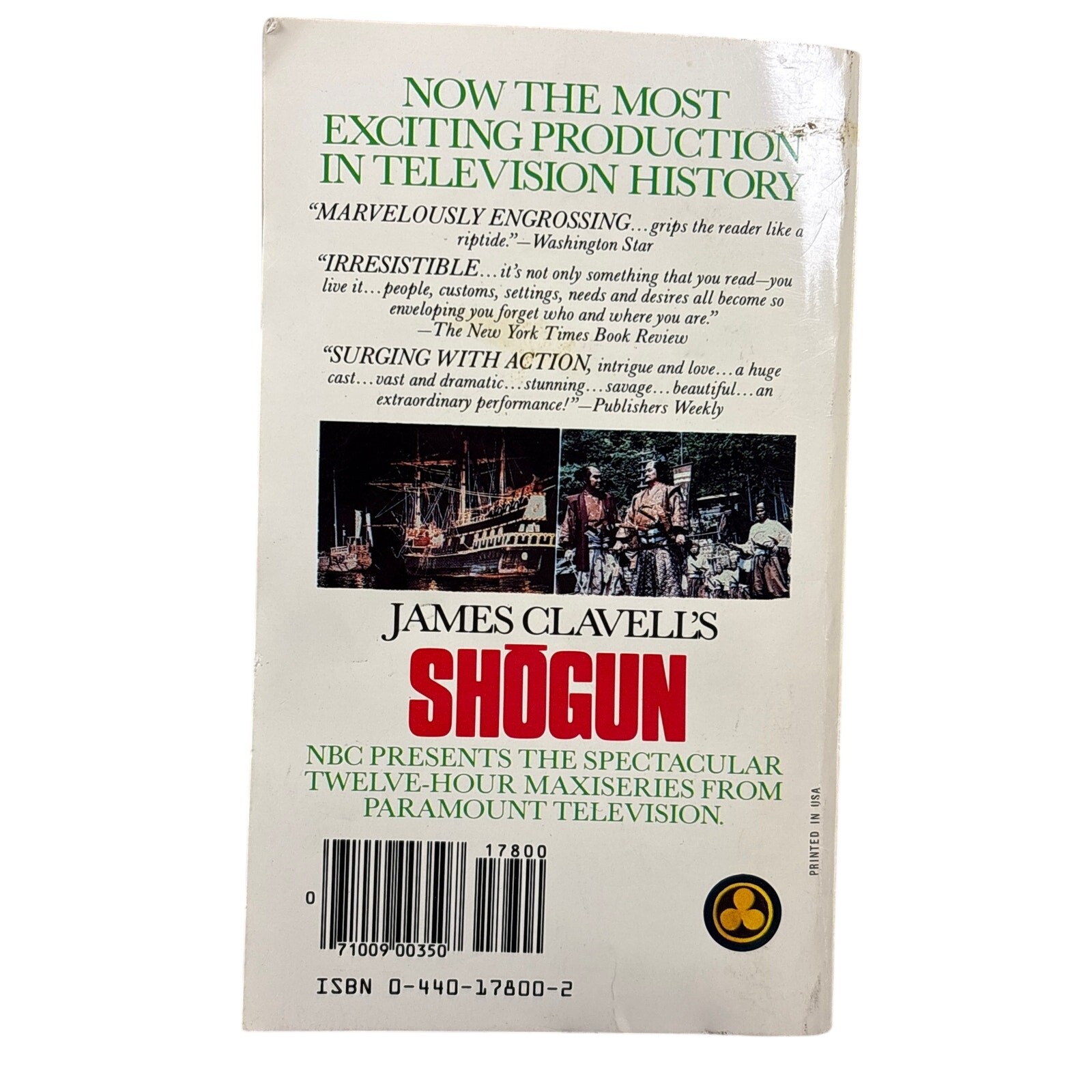 Shogun – A Novel of Japan by James Clavell – paperback First Dell printing 1980