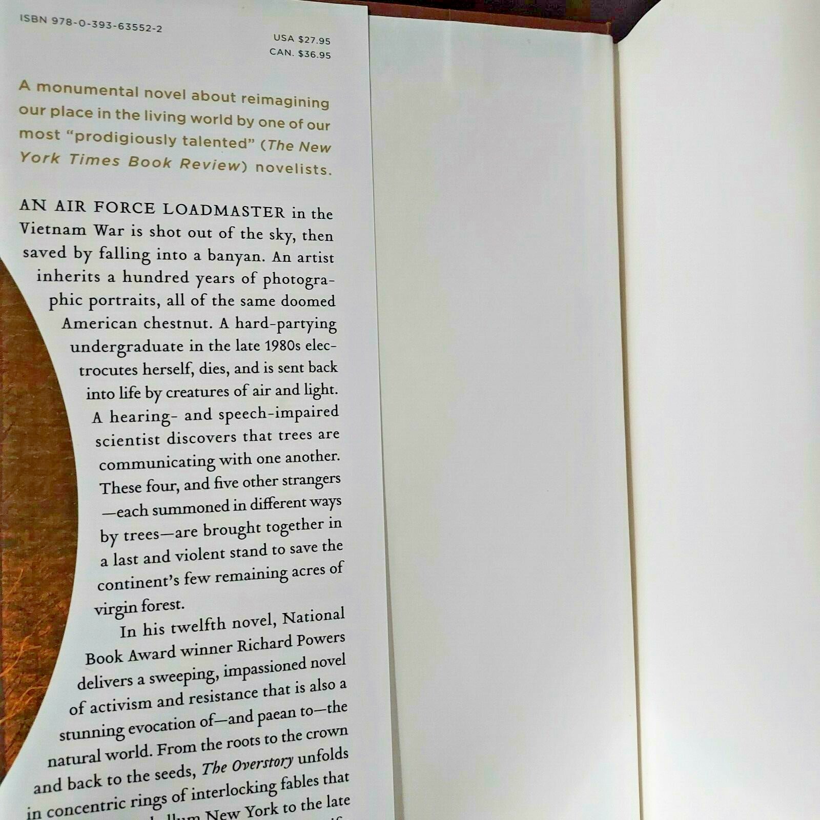 The Overstory : A Novel by Richard Powers (2018, Hardcover)1St Edition/2nd Print