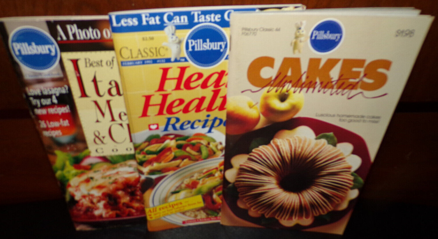 Pillsbury Recipe Cookbooks Booklets 1983 thru 1999 Varied Titles Lot of 6- Good